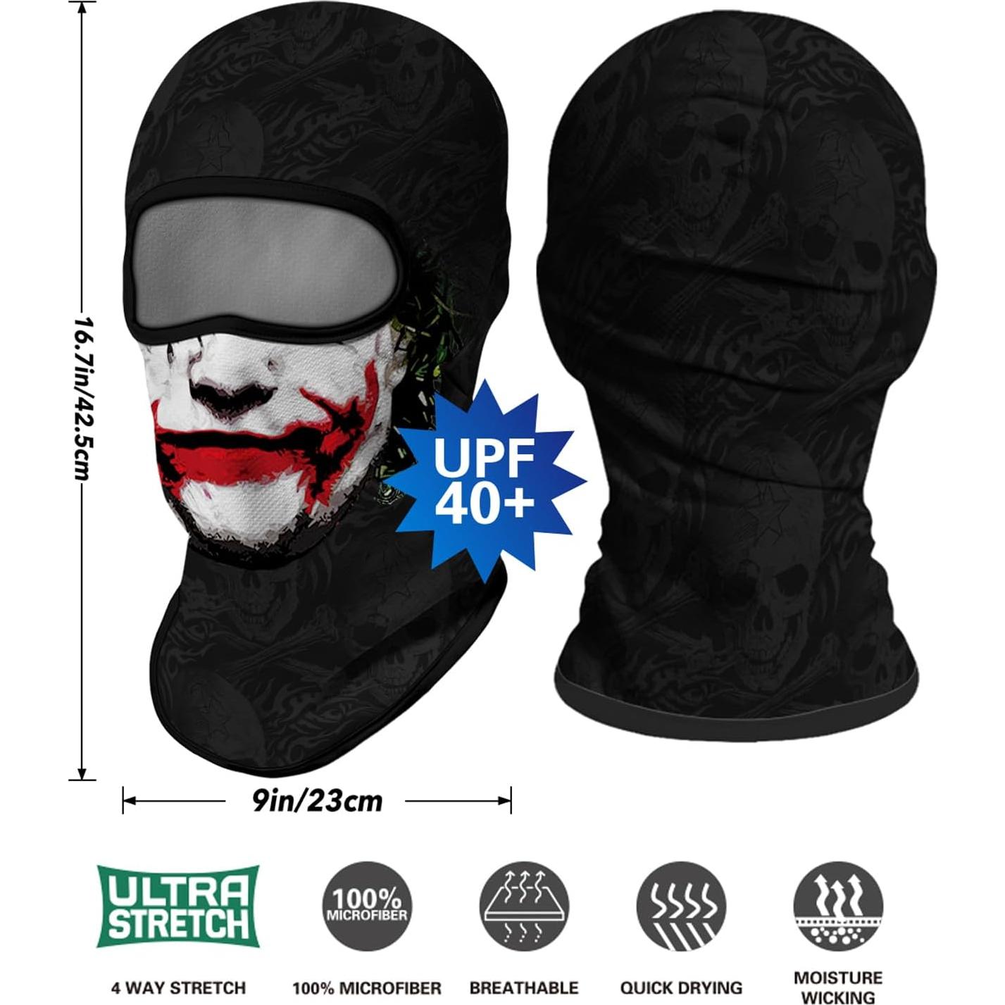 4PCS Máscara Balaclava Unisex de Poliéster para Deportes