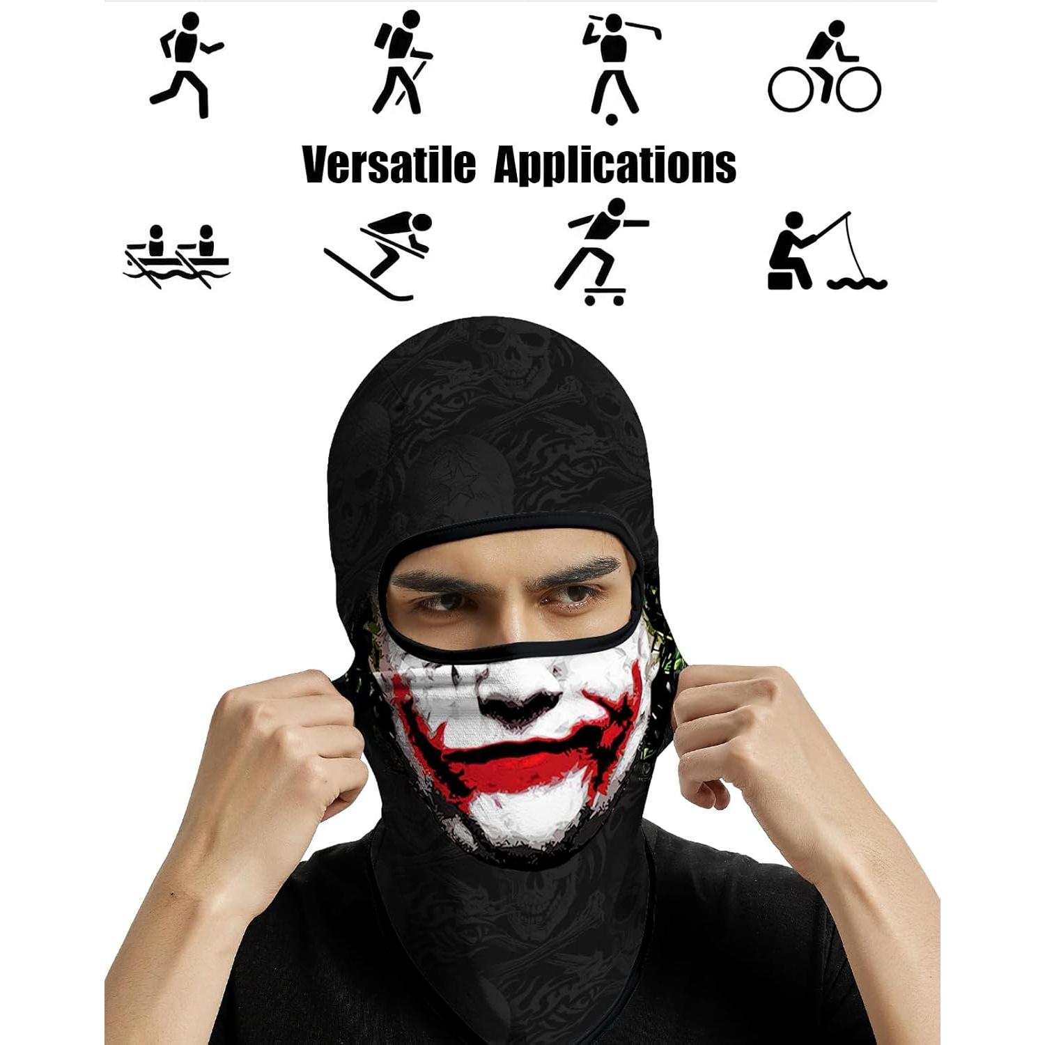4PCS Máscara Balaclava Unisex de Poliéster para Deportes