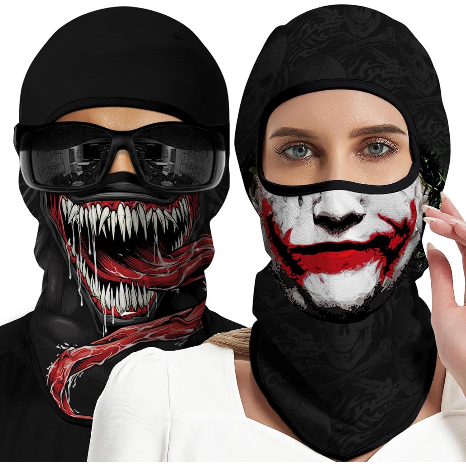 4PCS Máscara Balaclava Unisex de Poliéster para Deportes