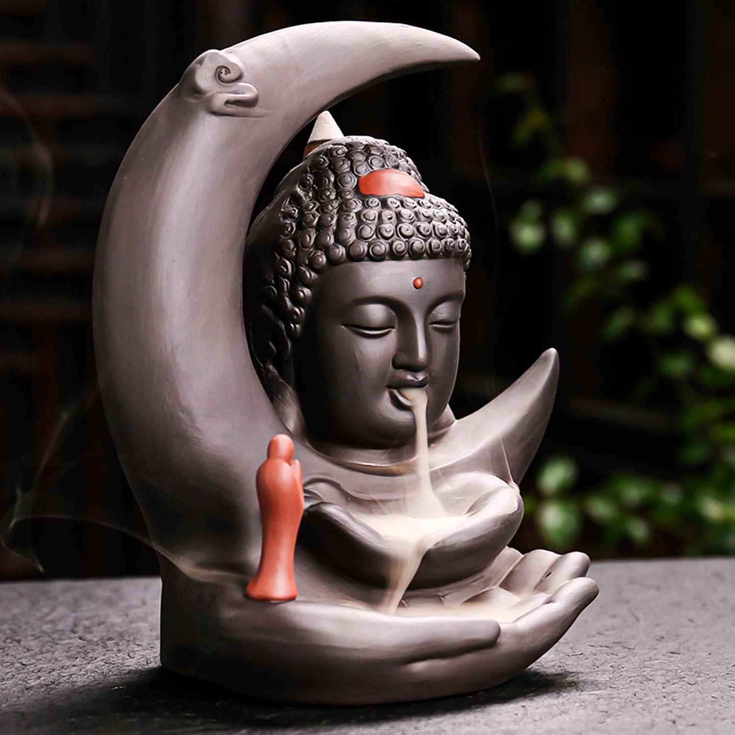 Quemador de Incienso Retroceso HaisWonsa Cerámica Negra 350g