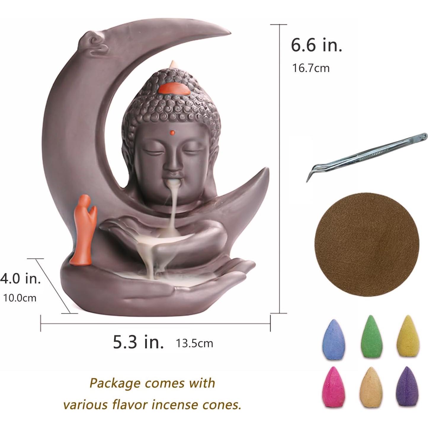 Quemador de Incienso Retroceso HaisWonsa Cerámica Negra 350g