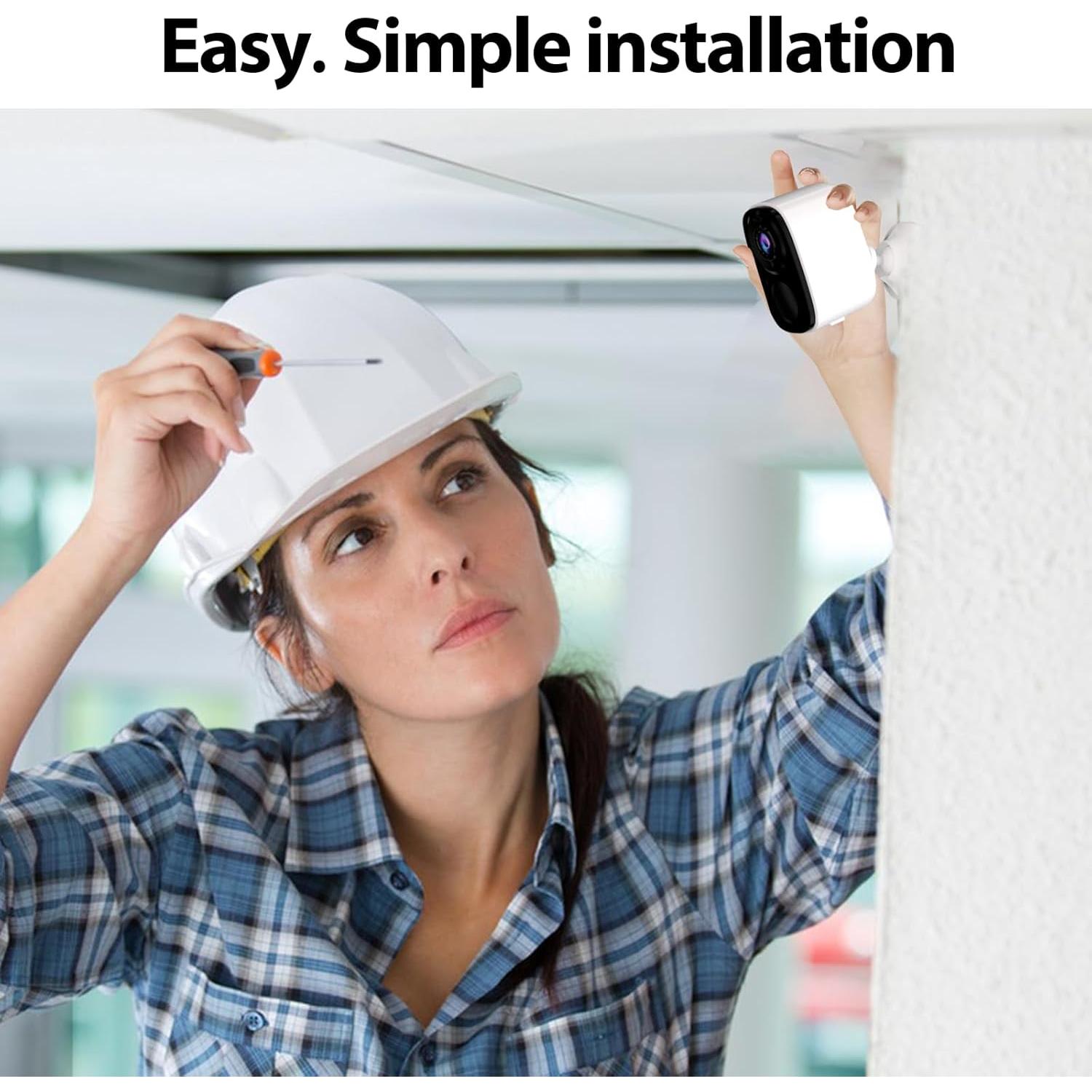 Cámara de Vigilancia Inalámbrica Rraycom 5MP con AI y Visión Nocturna