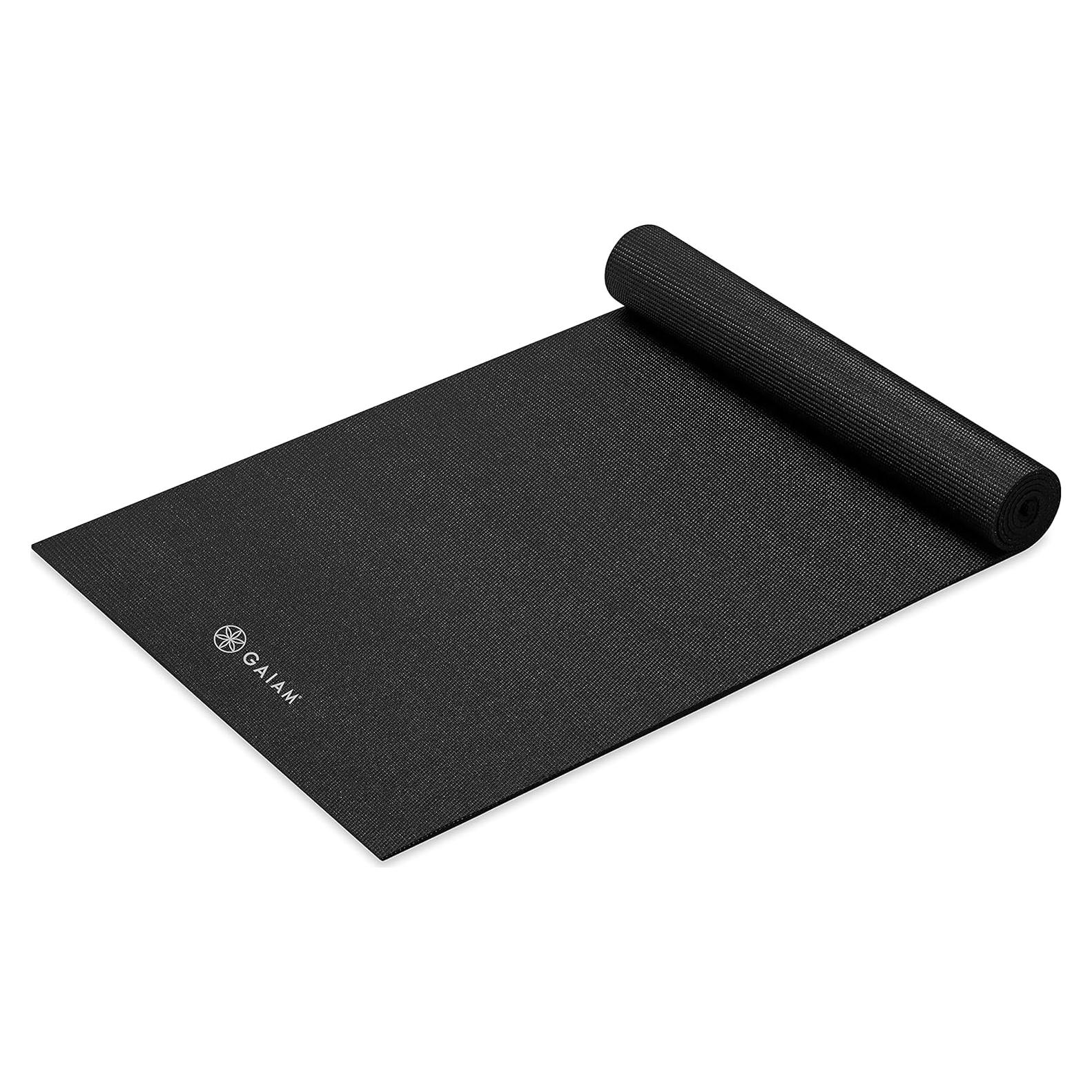 Esterilla de Yoga Gaiam Premium 5mm Antideslizante Negra