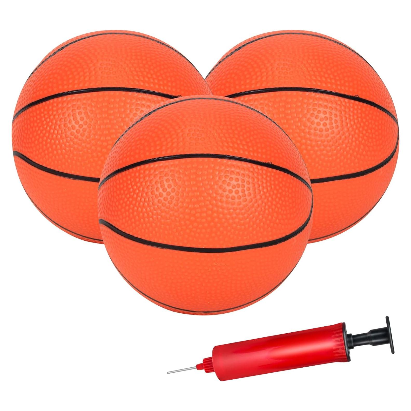 Hymaz 3 Mini Balones de Baloncesto 20cm con Bomba - Juguetes