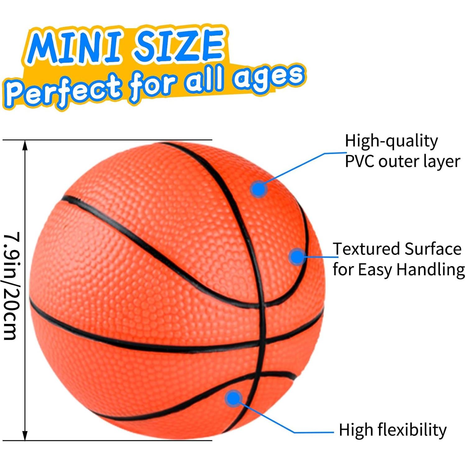 Hymaz 3 Mini Balones de Baloncesto 20cm con Bomba - Juguetes