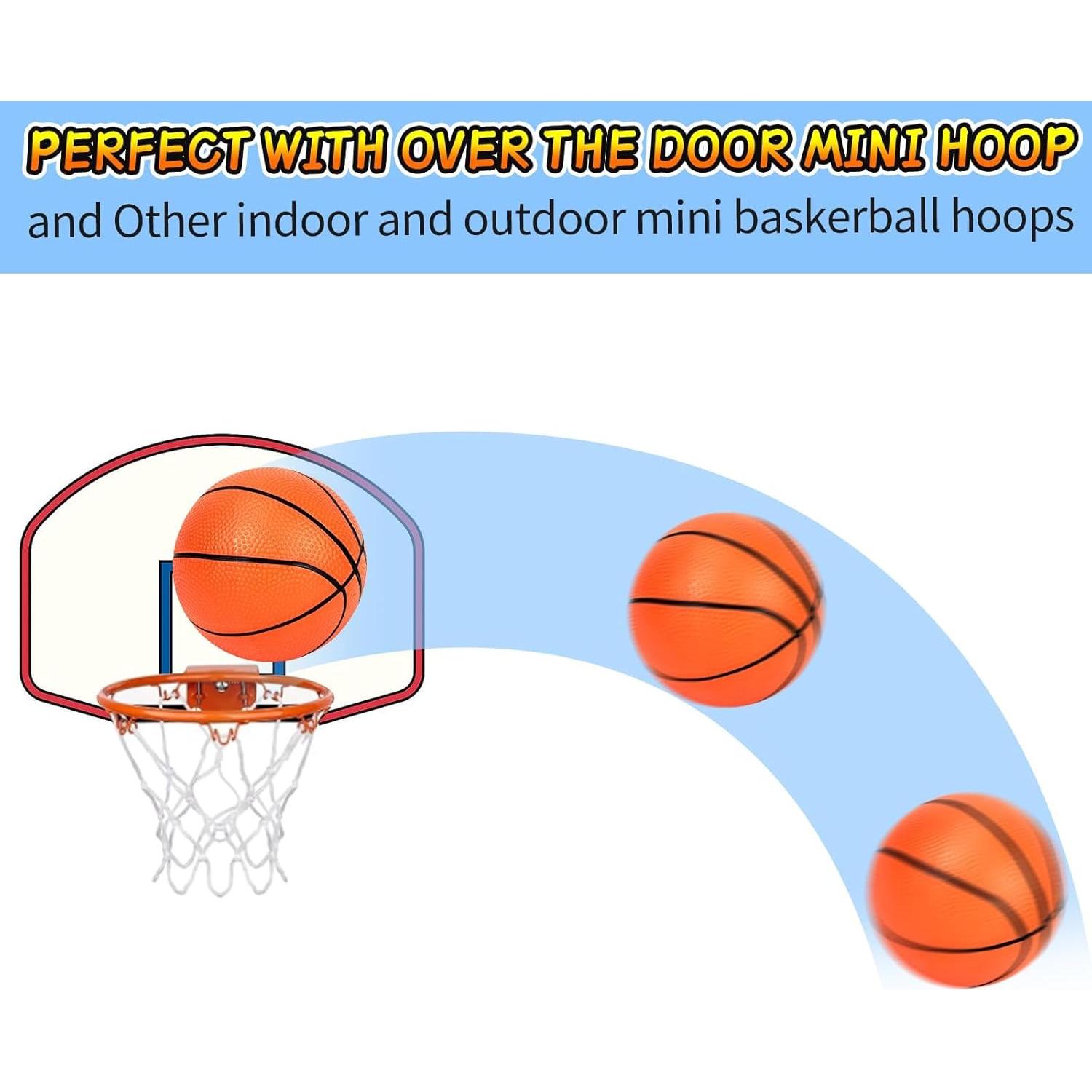 Hymaz 3 Mini Balones de Baloncesto 20cm con Bomba - Juguetes