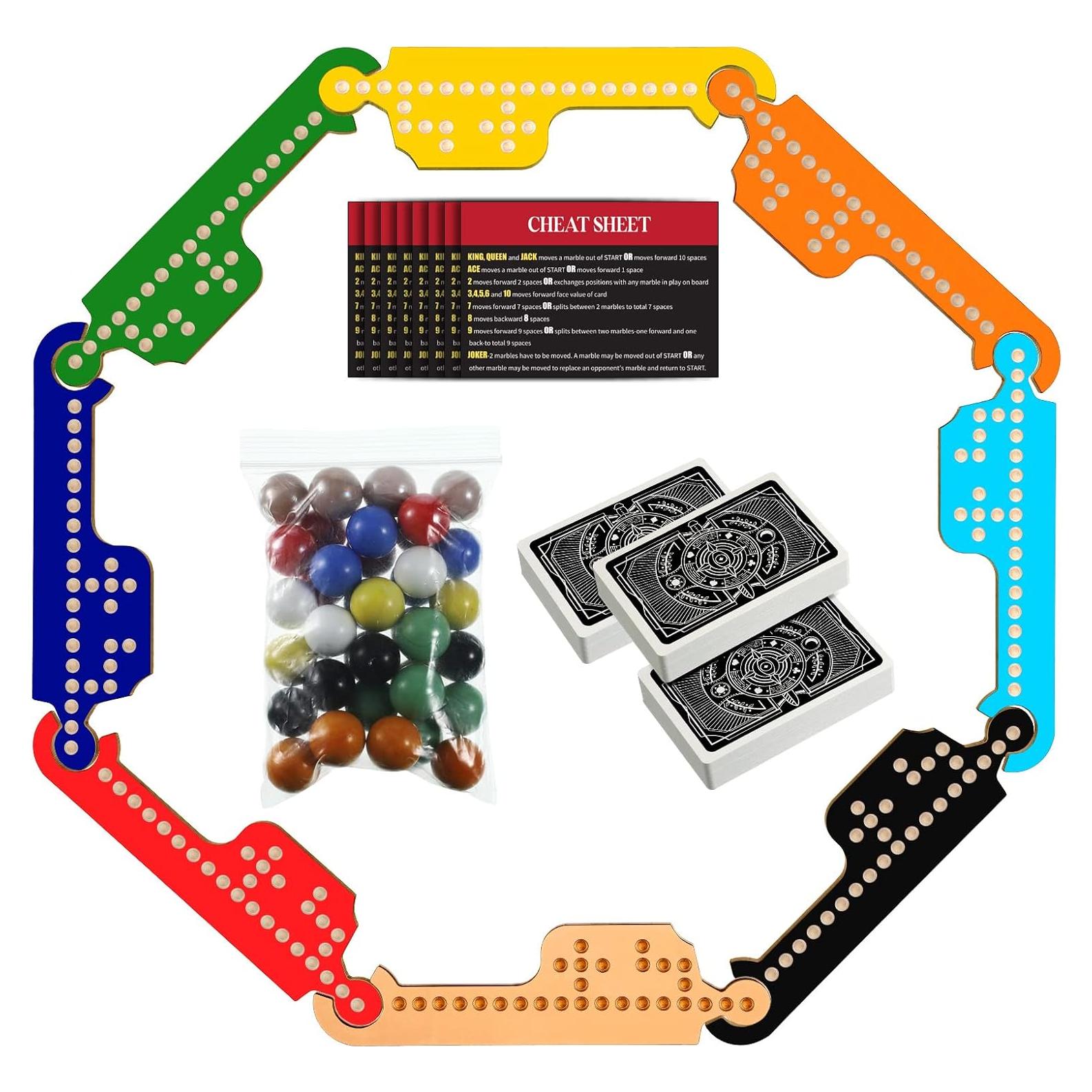 Juego de Mesa de Canicas Kathfly con 8 Tableros y 40 Fichas