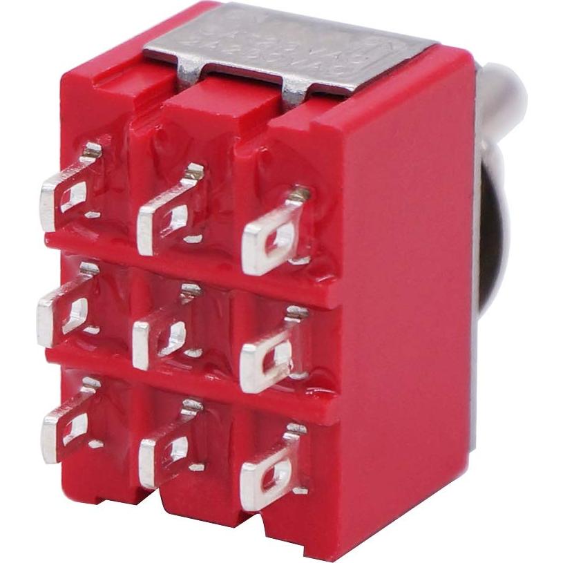 Interruptor Basculante Mini Twidec 3PDT 9 Pines ON/OFF/ON