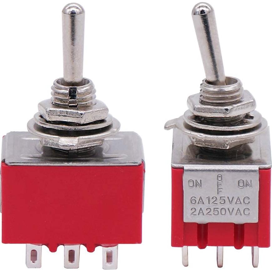 Interruptor Basculante Mini Twidec 3PDT 9 Pines ON/OFF/ON