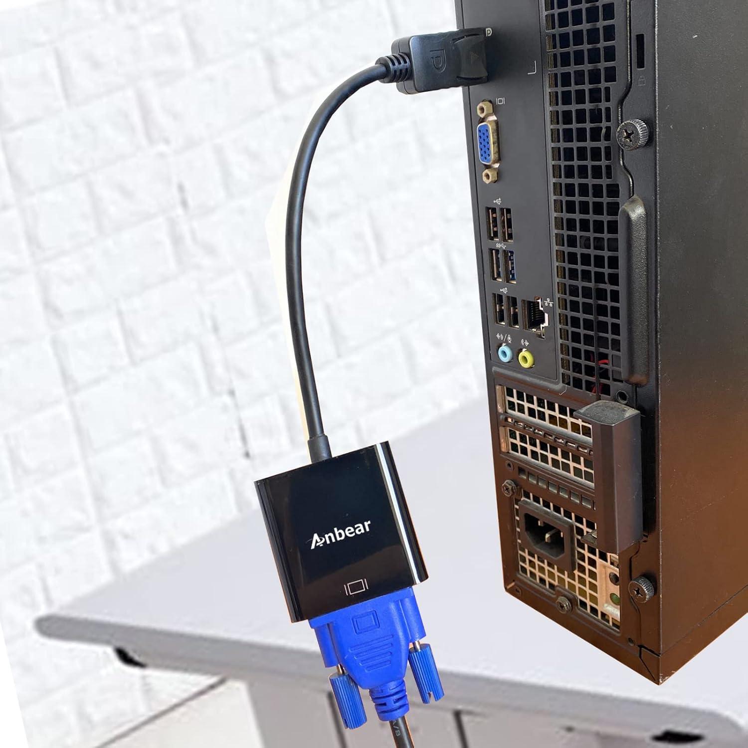 Adaptador DisplayPort a VGA TAIMEIDE 1080P 20cm