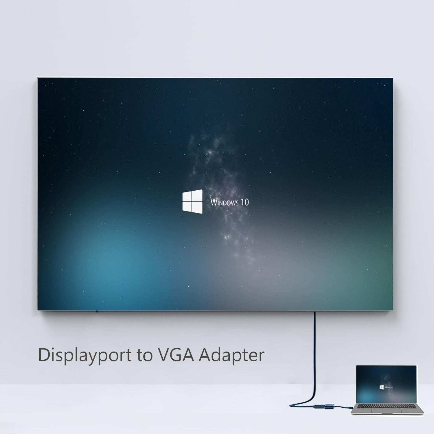Adaptador DisplayPort a VGA TAIMEIDE 1080P 20cm