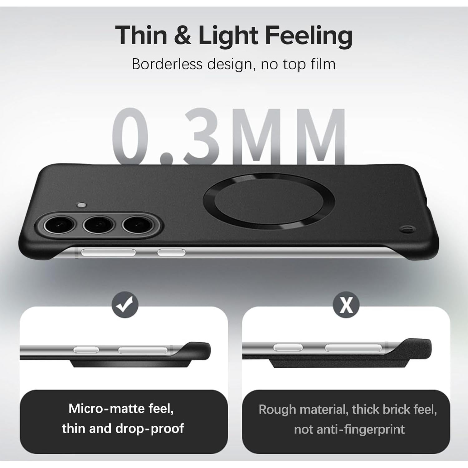 Funda Ultra Slim Hovisi para Samsung Galaxy S24 - Carga Inalámbrica