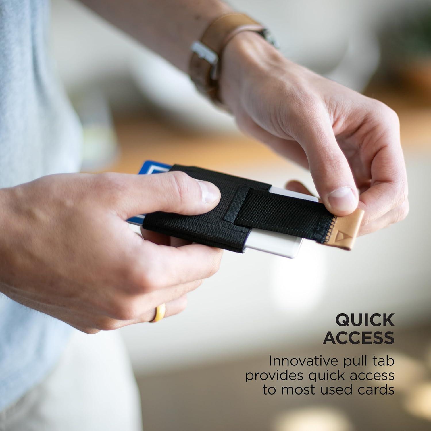 Cartera Minimalista NOMATIC Negra para Hombres y Mujeres - Delgado, 14 Tarjetas