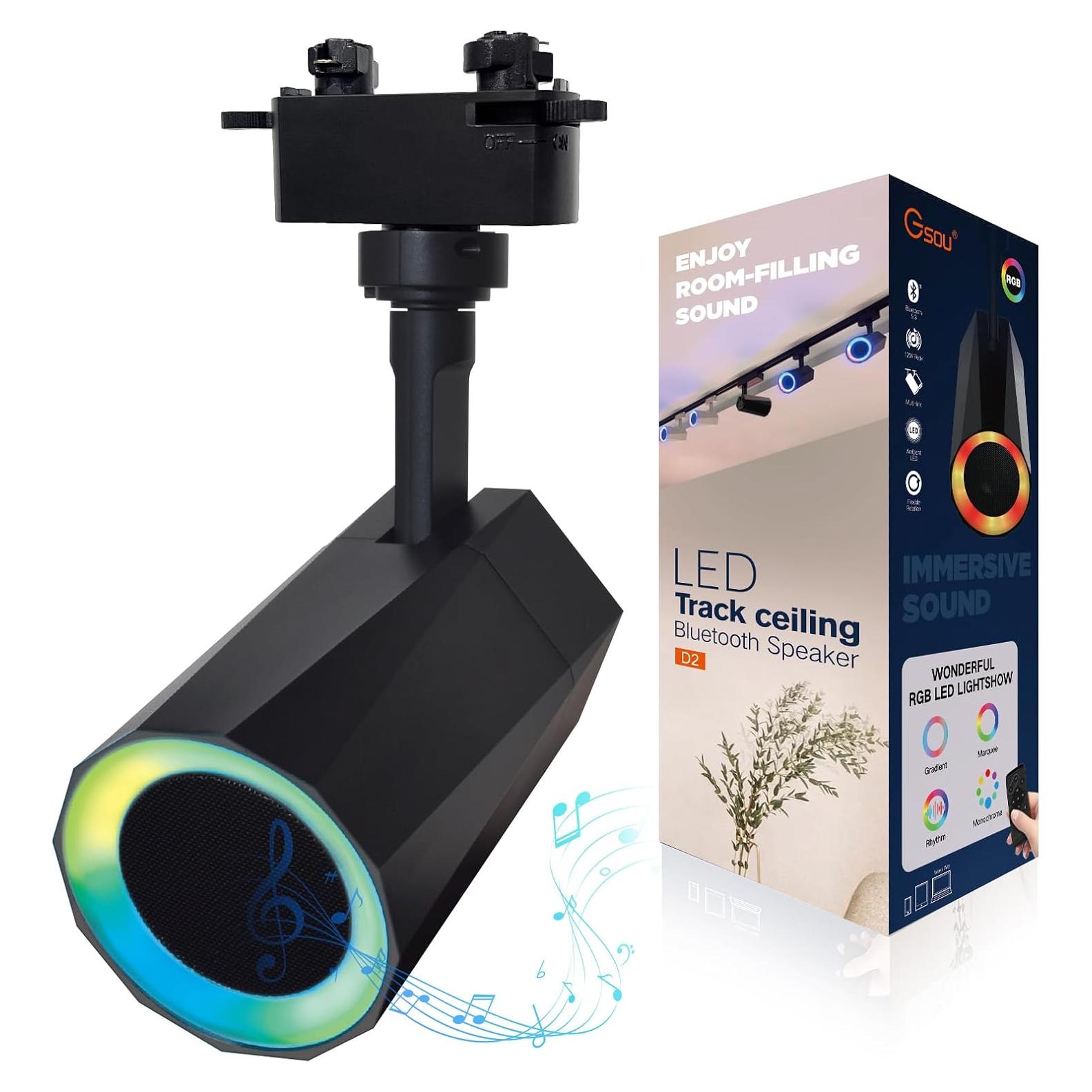 Altavoz Bluetooth Gsou con Luz RGB de Carril Tipo H 12W