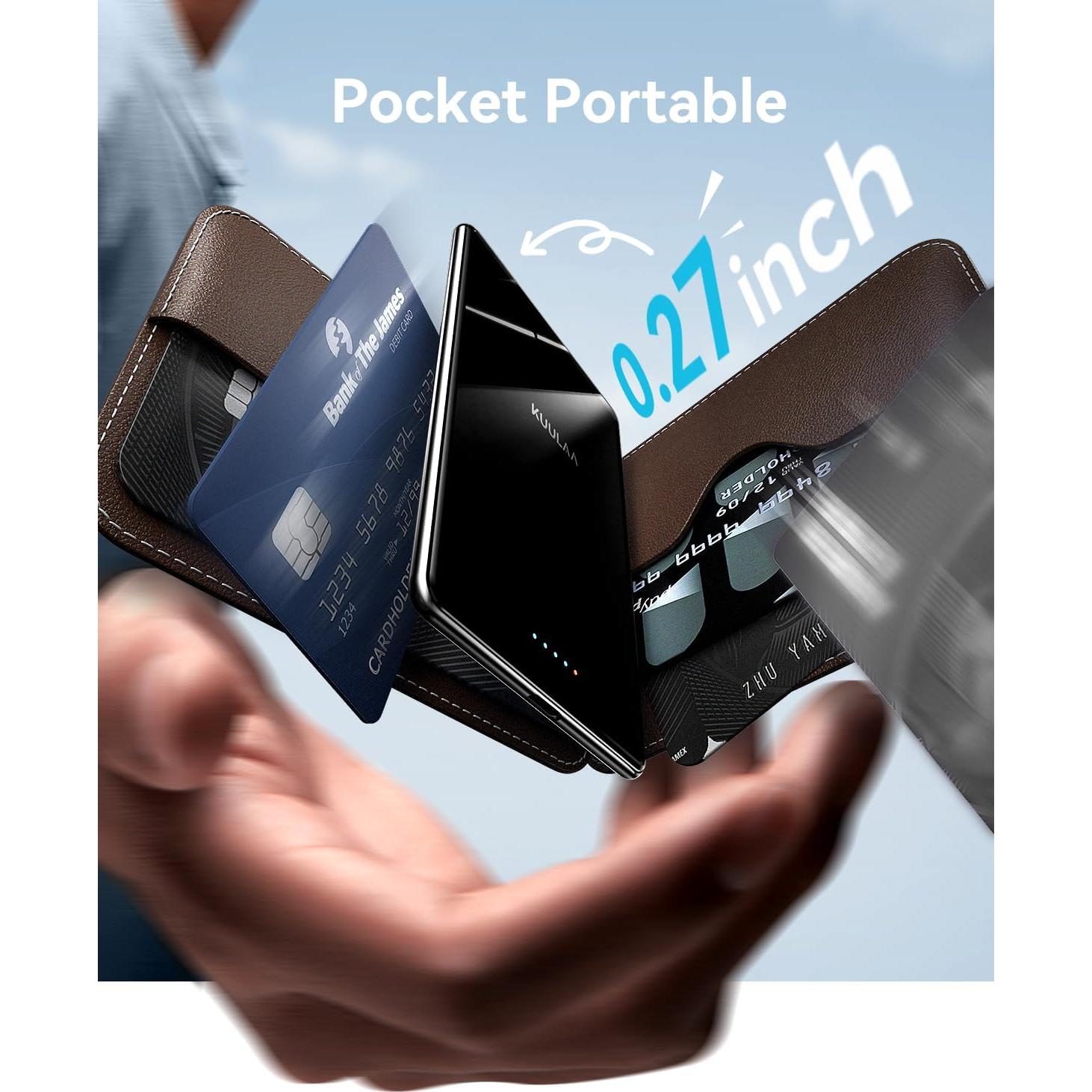 Batería Externa Kuulaa 5000mAh Magnética Carga Rápida 20W