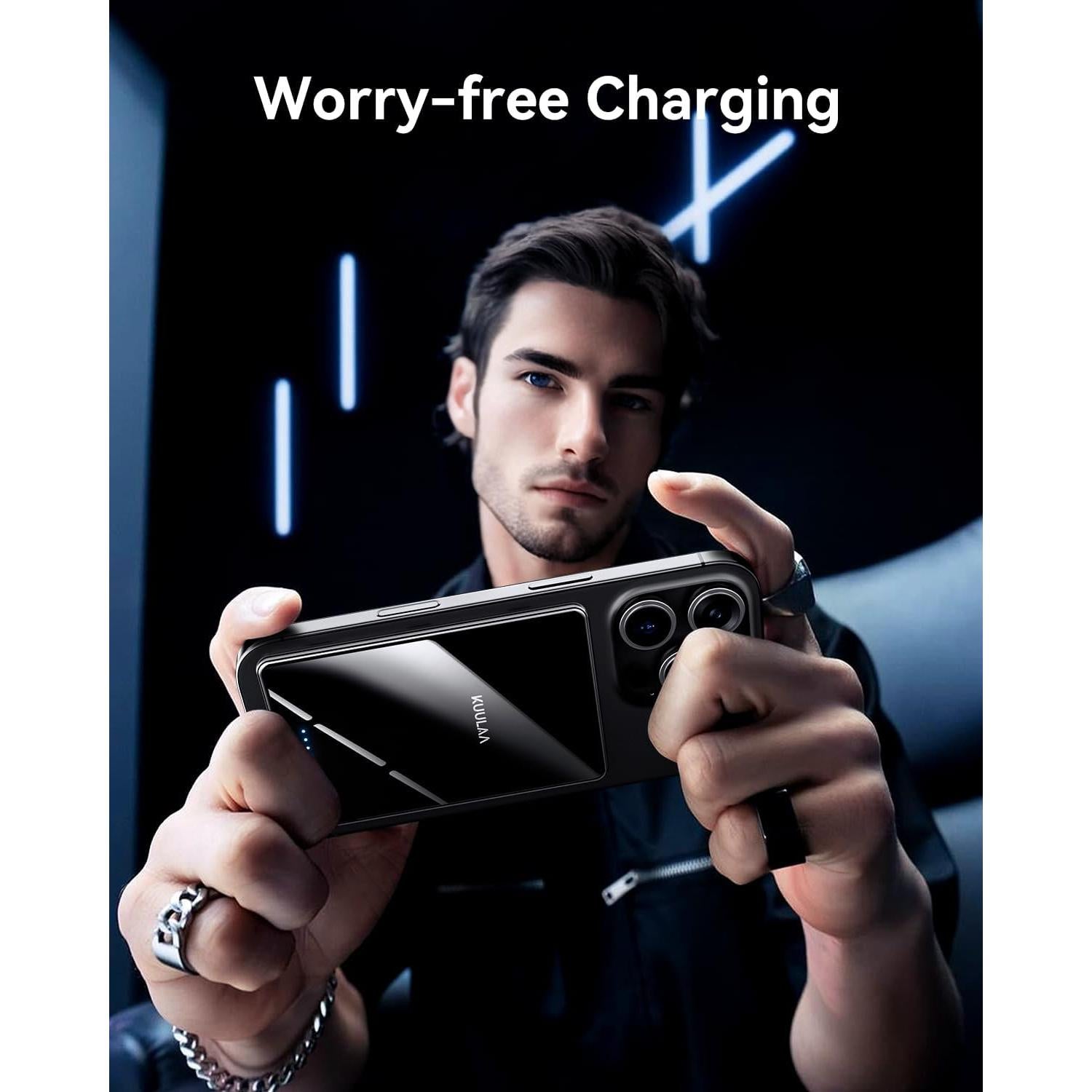 Batería Externa Kuulaa 5000mAh Magnética Carga Rápida 20W