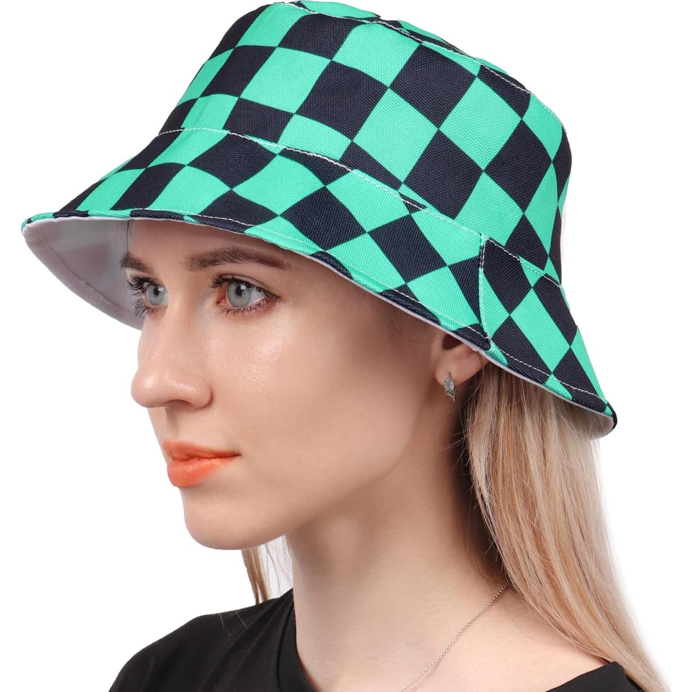 DAZCOS Unisex Bucket Hat for Cosplay Halloween Christmas Costume Accessories Women Men