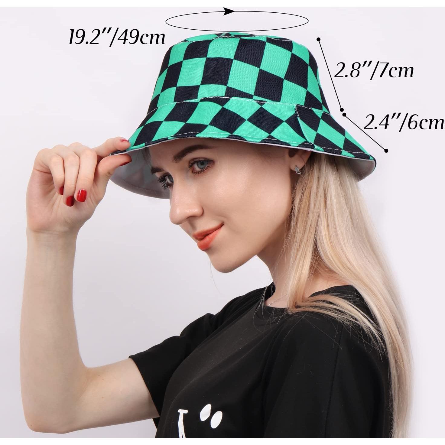 DAZCOS Unisex Bucket Hat for Cosplay Halloween Christmas Costume Accessories Women Men