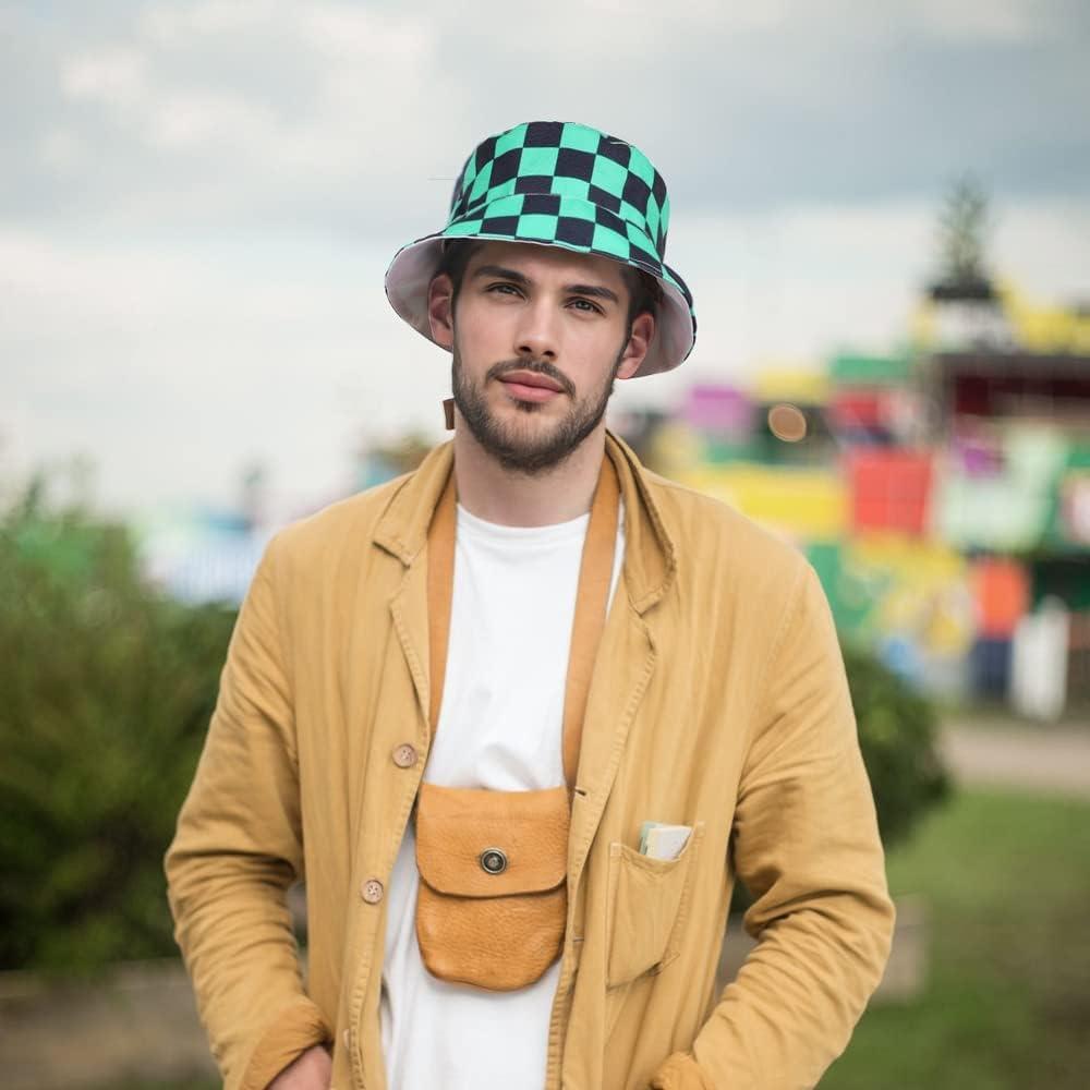 DAZCOS Unisex Bucket Hat for Cosplay Halloween Christmas Costume Accessories Women Men