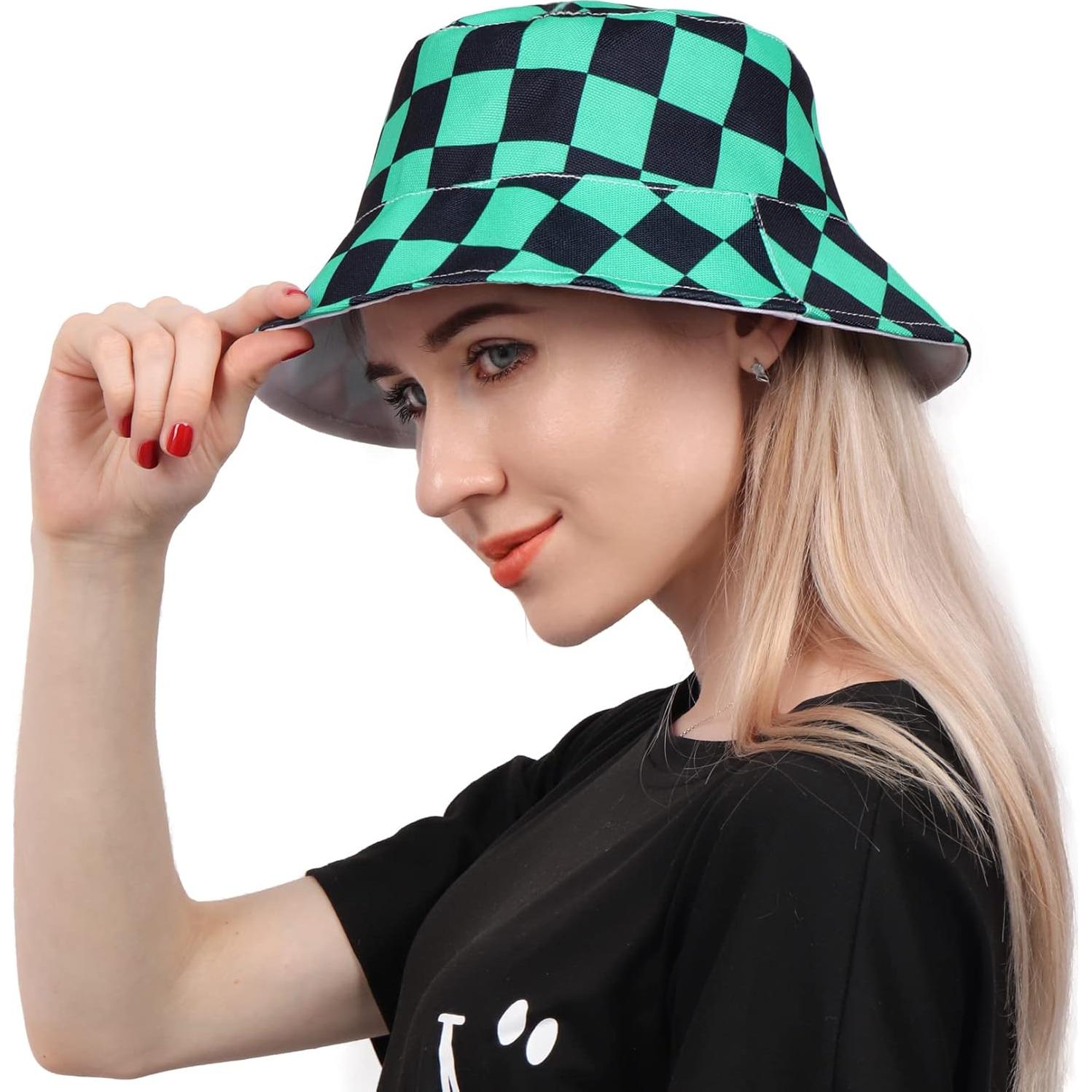 DAZCOS Unisex Bucket Hat for Cosplay Halloween Christmas Costume Accessories Women Men