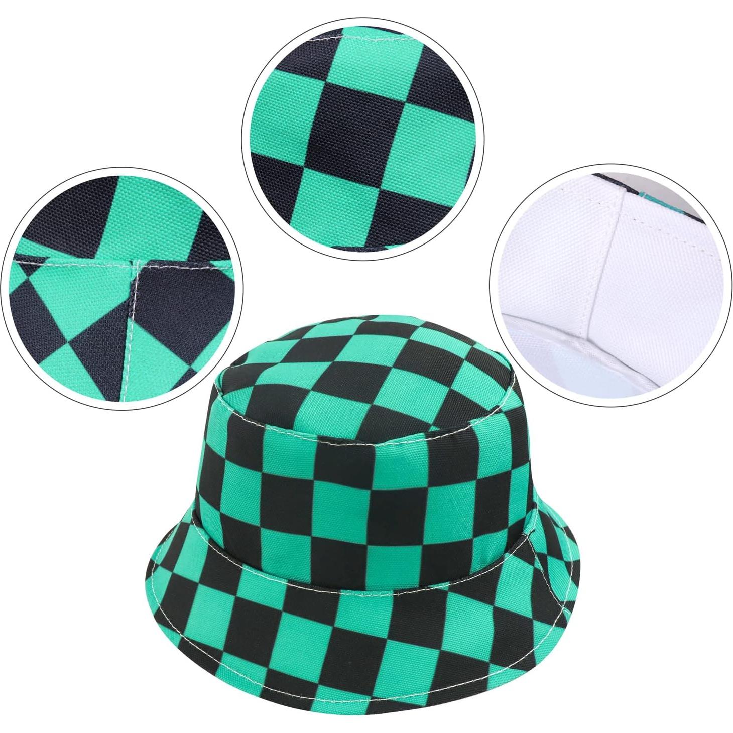 DAZCOS Unisex Bucket Hat for Cosplay Halloween Christmas Costume Accessories Women Men