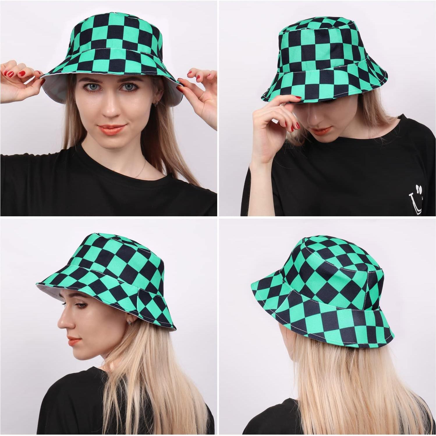 DAZCOS Unisex Bucket Hat for Cosplay Halloween Christmas Costume Accessories Women Men