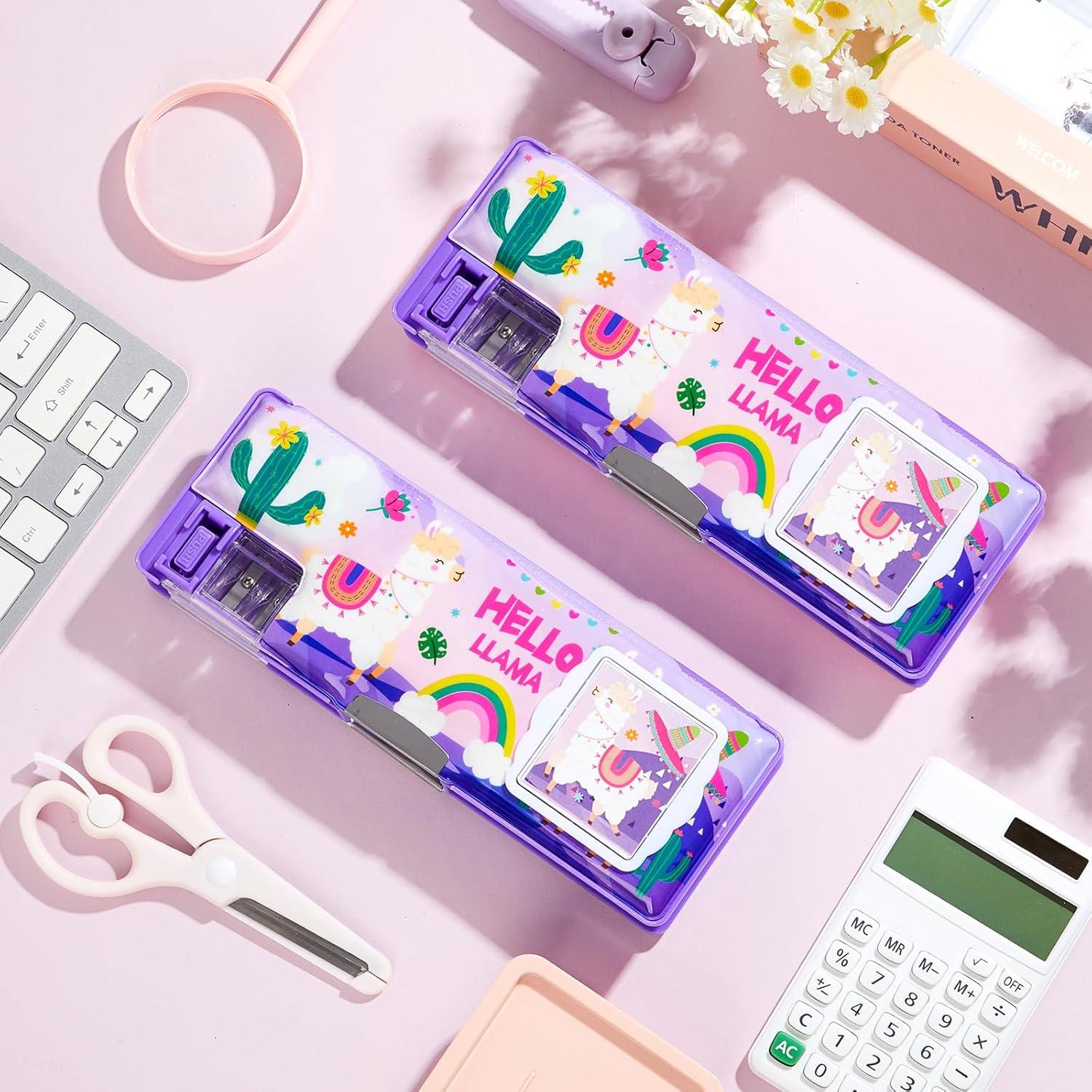 Estuche de Lápices Multifuncional Henoyso Alpaca con Calculadora