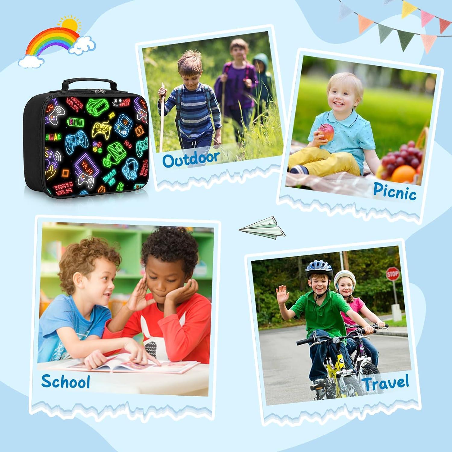 Bolsa de Almuerzo Aislada WOBAGMEN para Niños 26x9x20cm