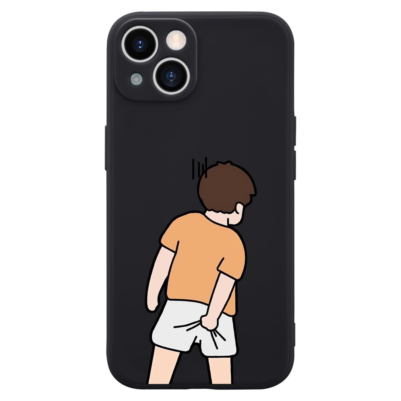 Funda de Silicona para iPhone 11 Wihytec Negra Divertida