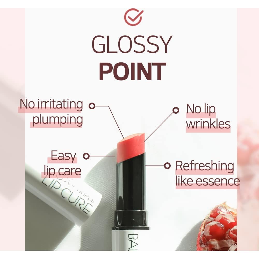 Bálsamo Labial Tinte Natural Lux Triple Lip Cure ATHENA 4.8g