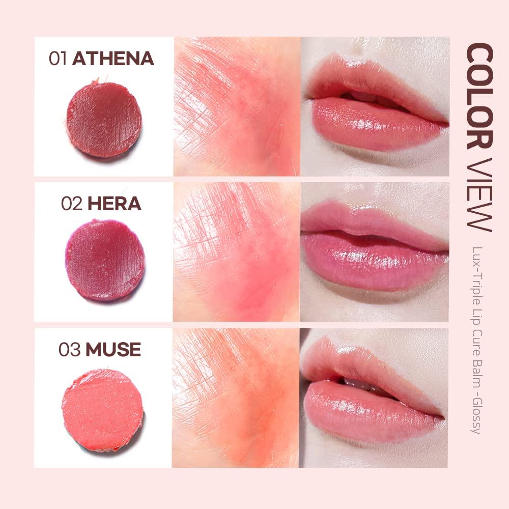 Bálsamo Labial Tinte Natural Lux Triple Lip Cure ATHENA 4.8g