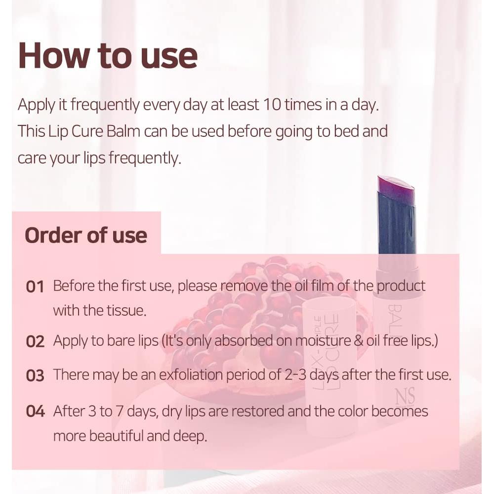 Bálsamo Labial Tinte Natural Lux Triple Lip Cure ATHENA 4.8g