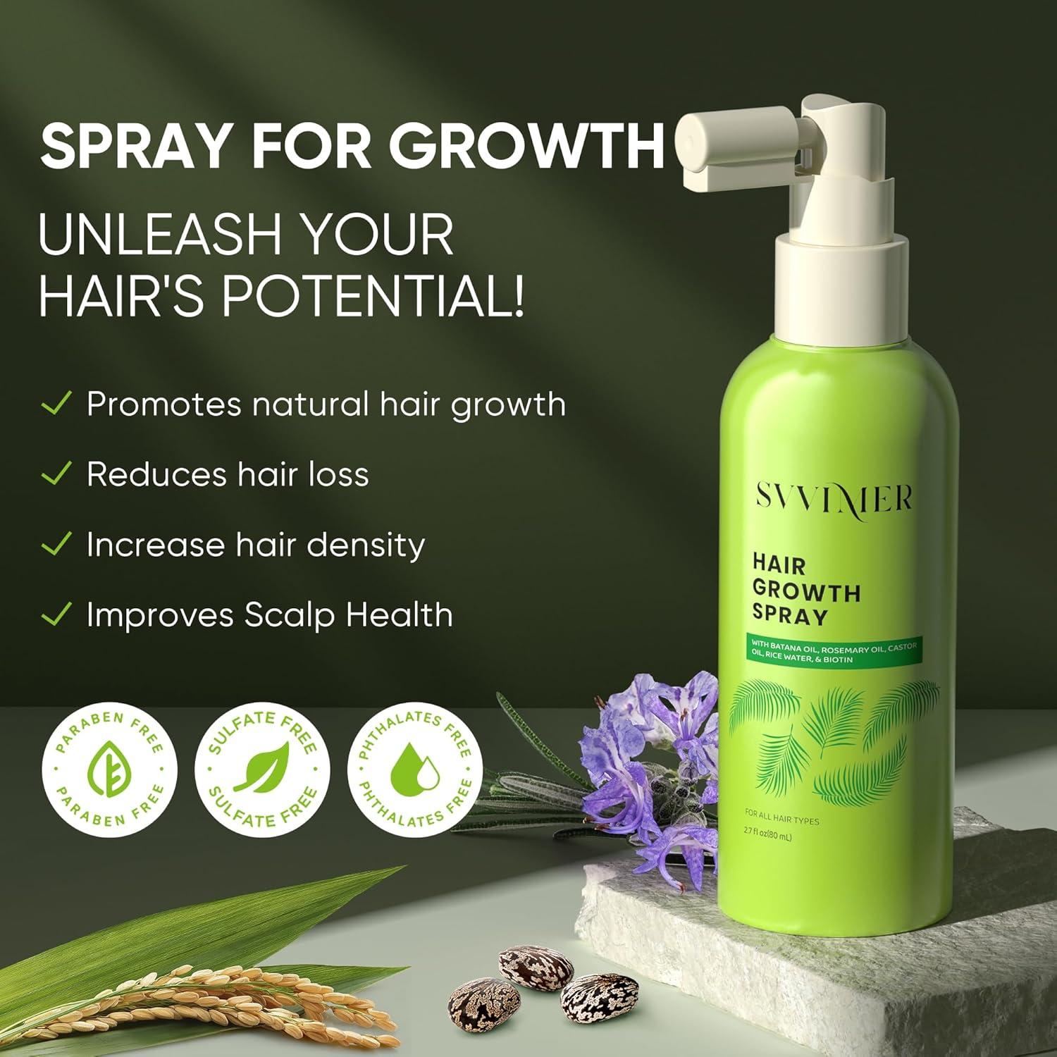 Spray Engrosador de Cabello Svvimer 79.83 ml - Romero y Biotina