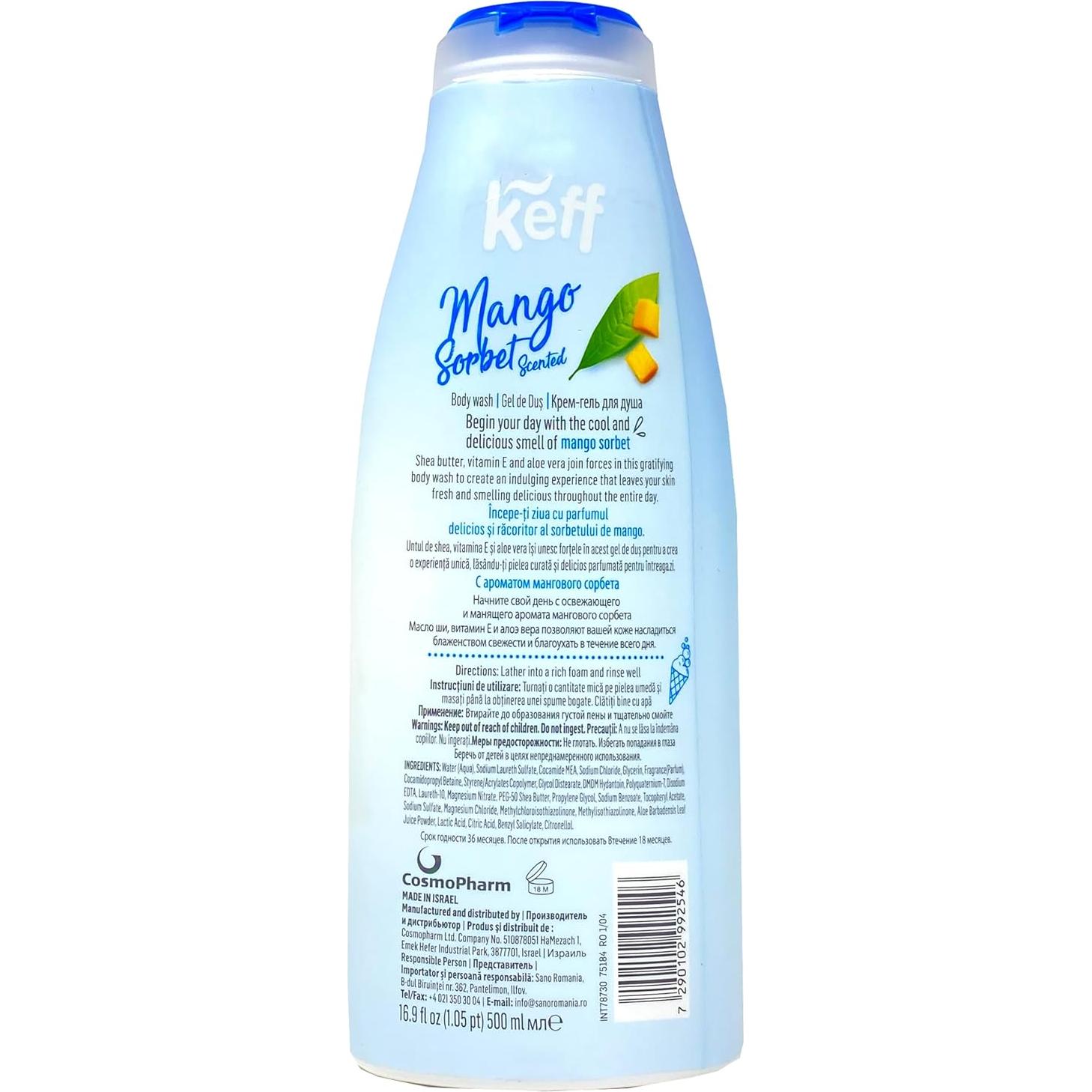 Gel de Ducha Hidratante Keff 2x453g Manteca de Karité Aloe Vera