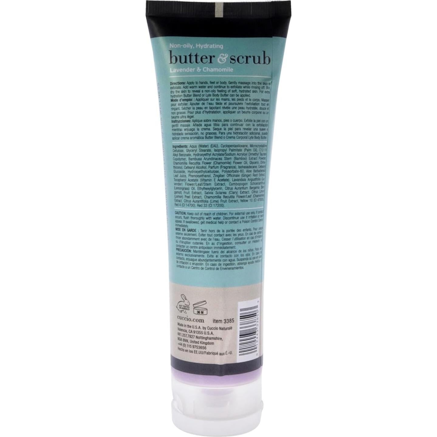 Cuccio Naturale Mantequilla Exfoliante 113g Lavanda Manzanilla