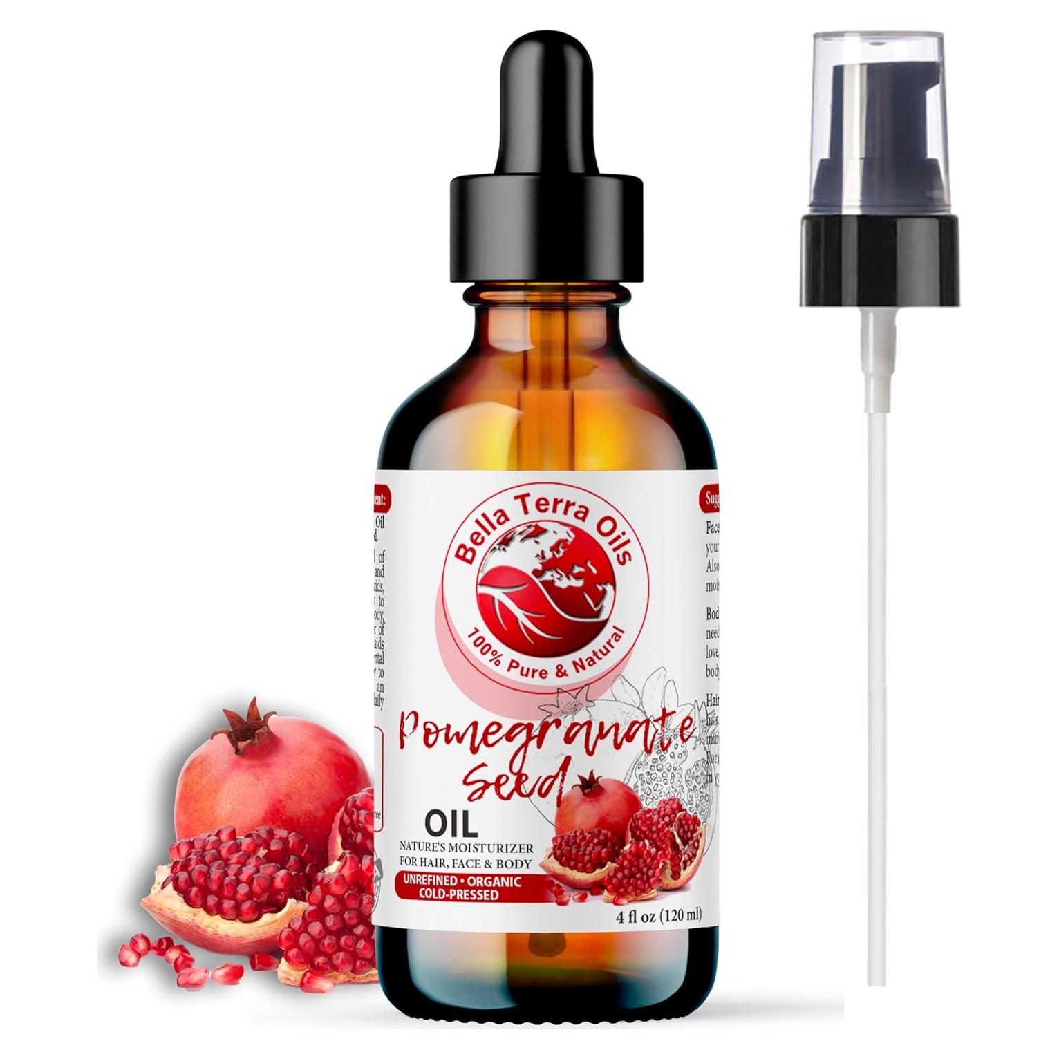 Aceite de Semilla de Granada Orgánico Bella Terra 118 ml - Antioxidantes