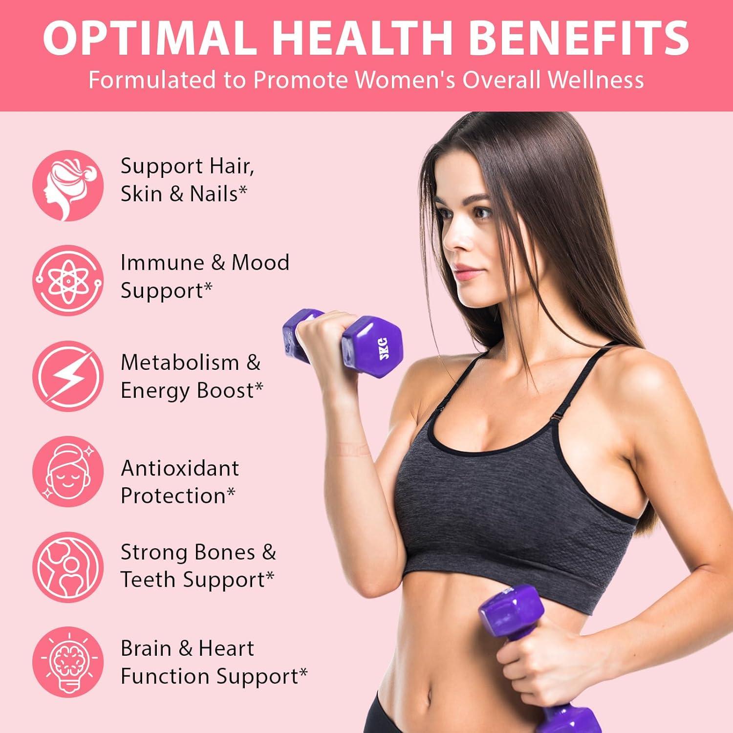 Gomitas Multivitamínicas para Mujeres Sin Azúcar 60 Unidades