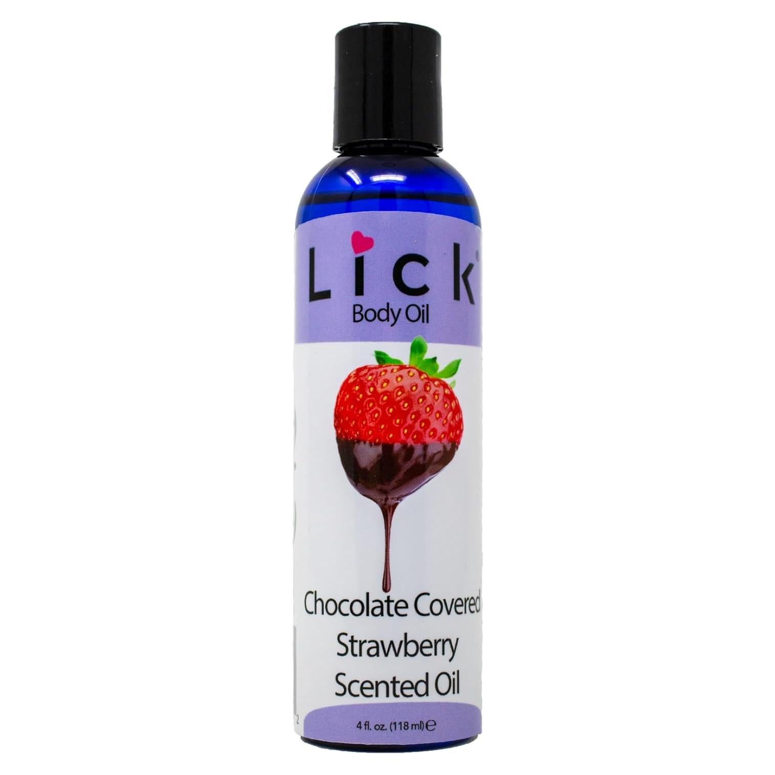 Aceite Corporal Hidratante Lick 118 ml Fresa Chocolate
