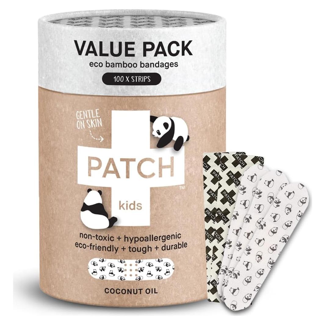 PATCH Tiras Adhesivas de Bambú 100 Piezas Aceite de Coco