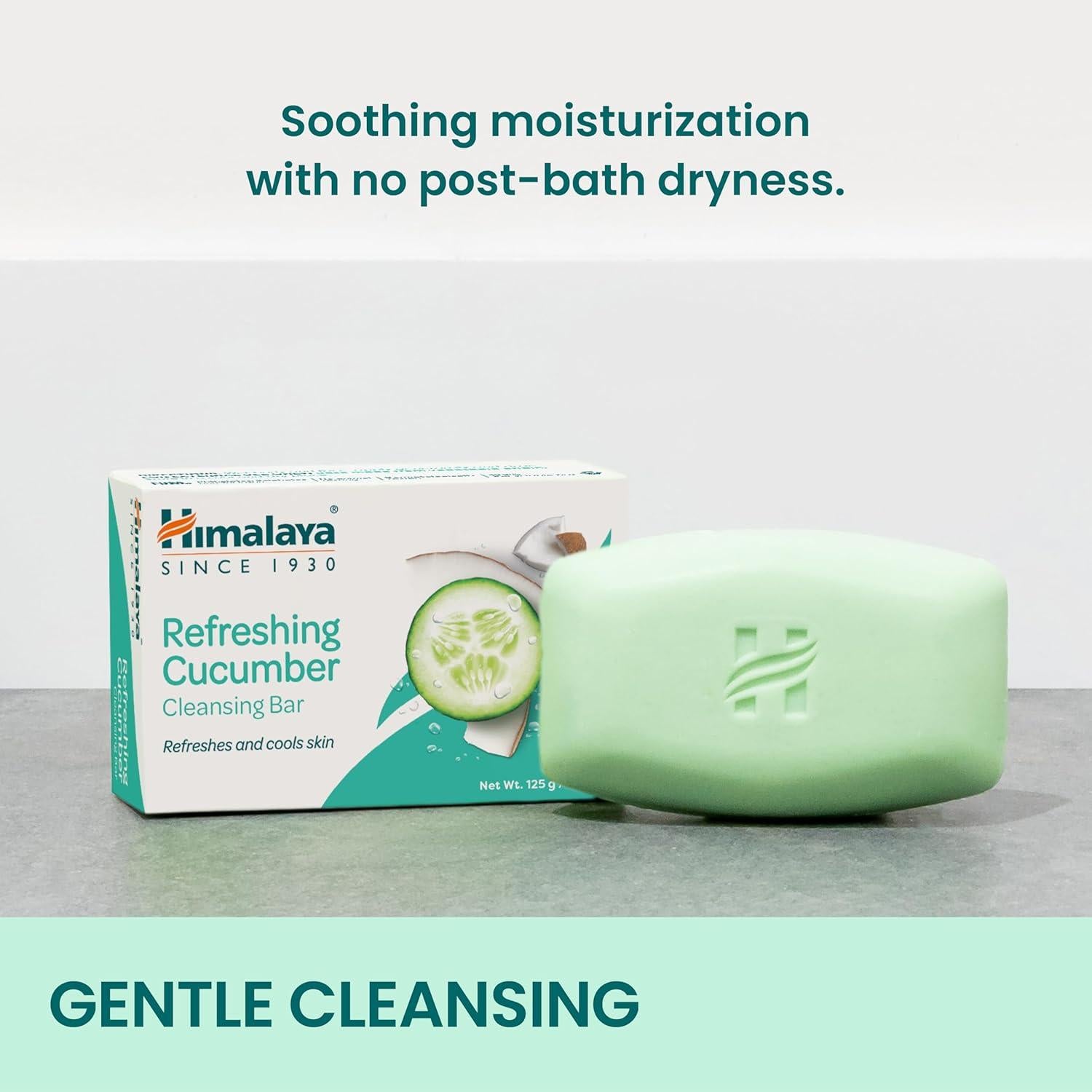 Jabón Refrescante de Pepino Himalaya 125g - Paquete de 6