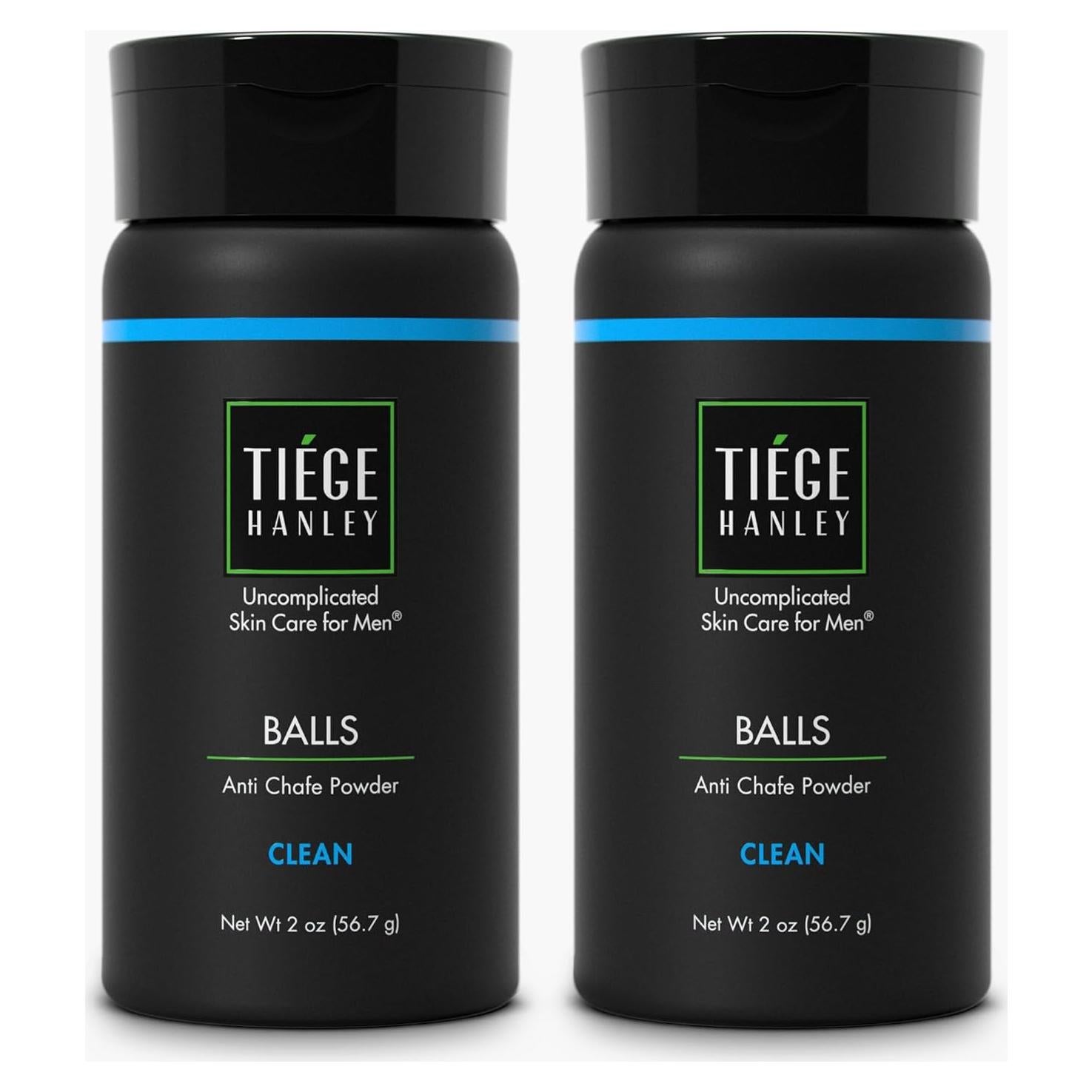 Polvo Antichoque Tiege Hanley para Hombres - 2 x 28.3g Eucalipto y Menta