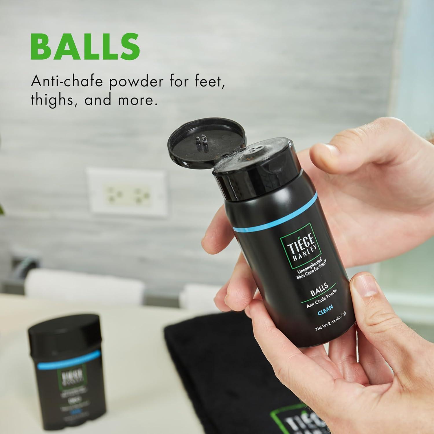 Polvo Antichoque Tiege Hanley para Hombres - 2 x 28.3g Eucalipto y Menta