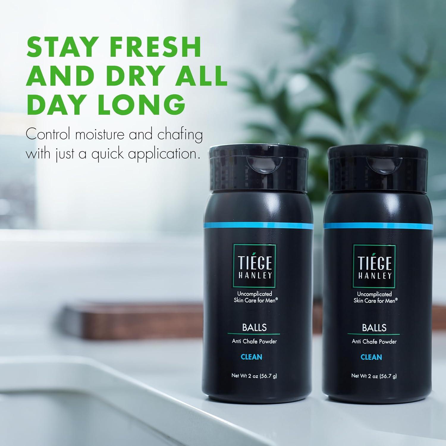 Polvo Antichoque Tiege Hanley para Hombres - 2 x 28.3g Eucalipto y Menta