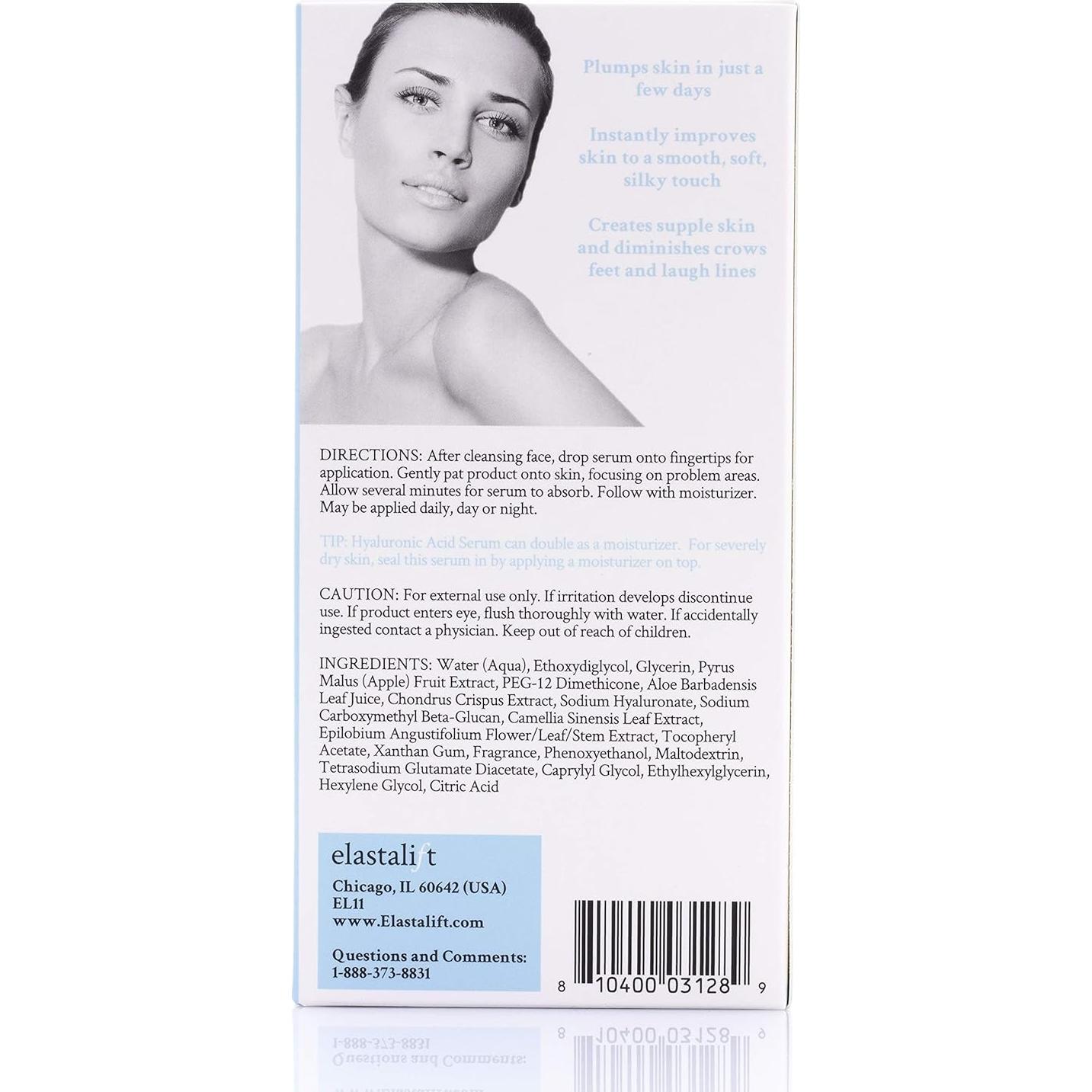 Suero Facial Elastalift Ácido Hialurónico 28.35 ml Hidratante