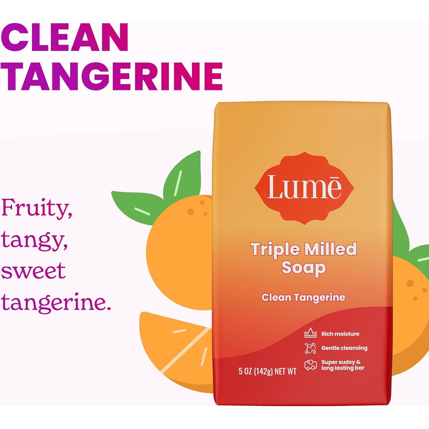 Desodorante y Jabón Corporal Lume 74g + Jabón Milled 142g - Mandarina