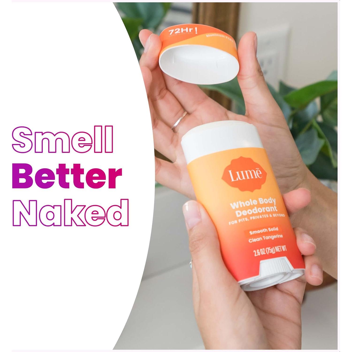 Desodorante y Jabón Corporal Lume 74g + Jabón Milled 142g - Mandarina