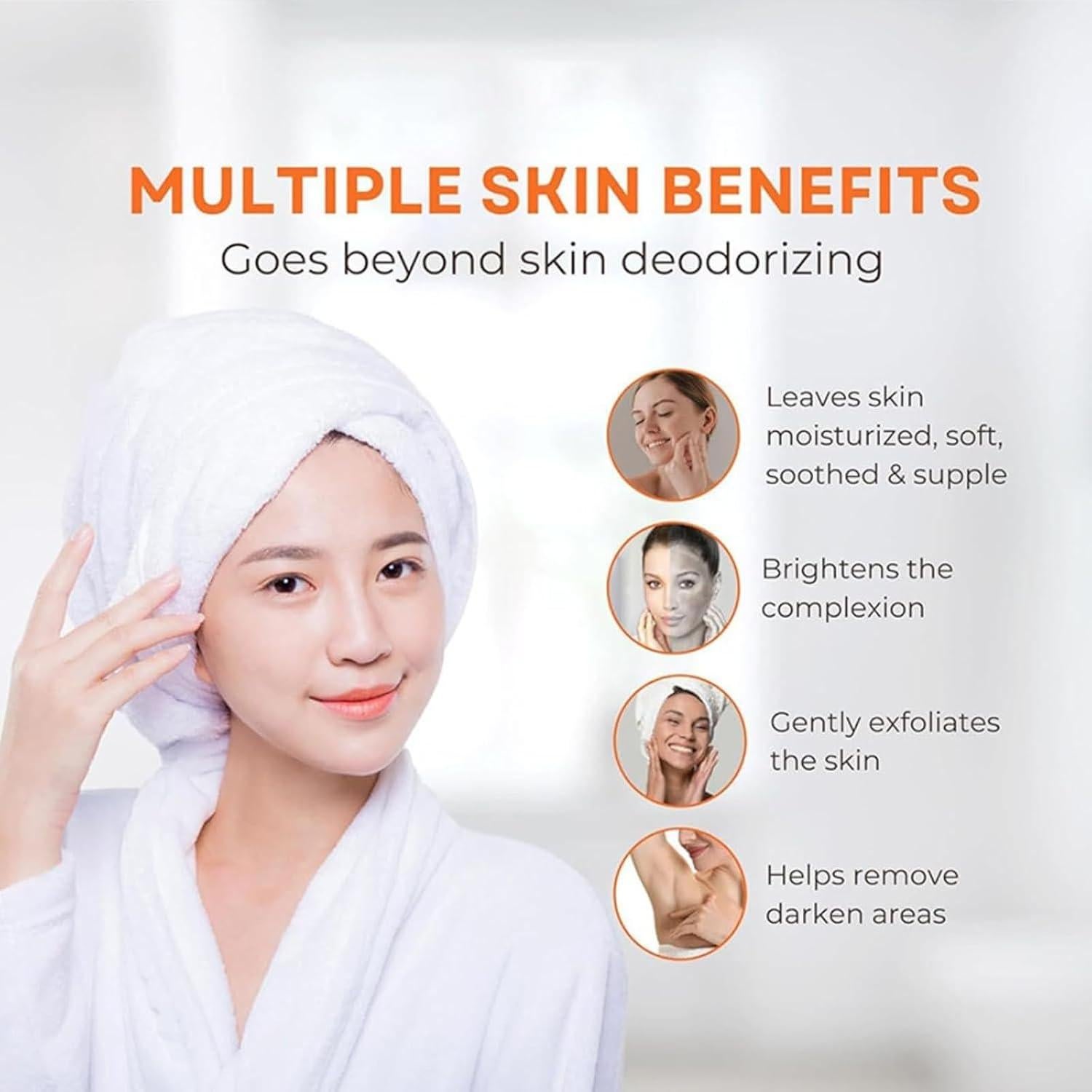 Jabón Natural de Persimón Omexry 100g - Desodorante Corporal