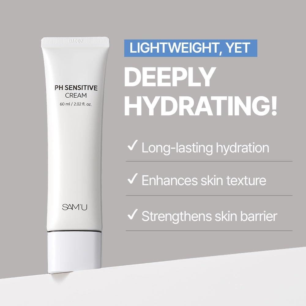 Crema Facial Hidratante Sam'u PH Sensible 57.2g - Coreana