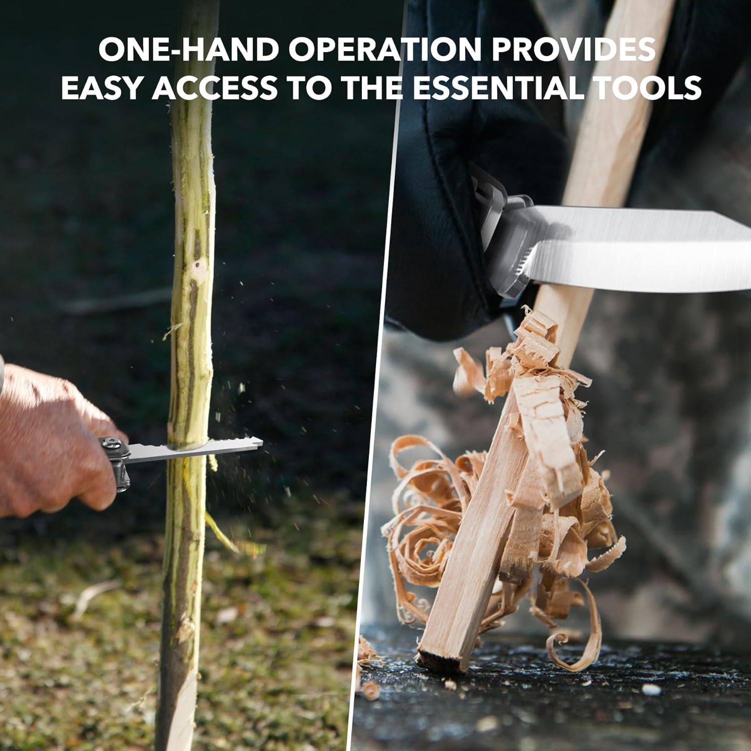 Multiherramienta Wuwrll 16 en 1 con alicates y cuchillo