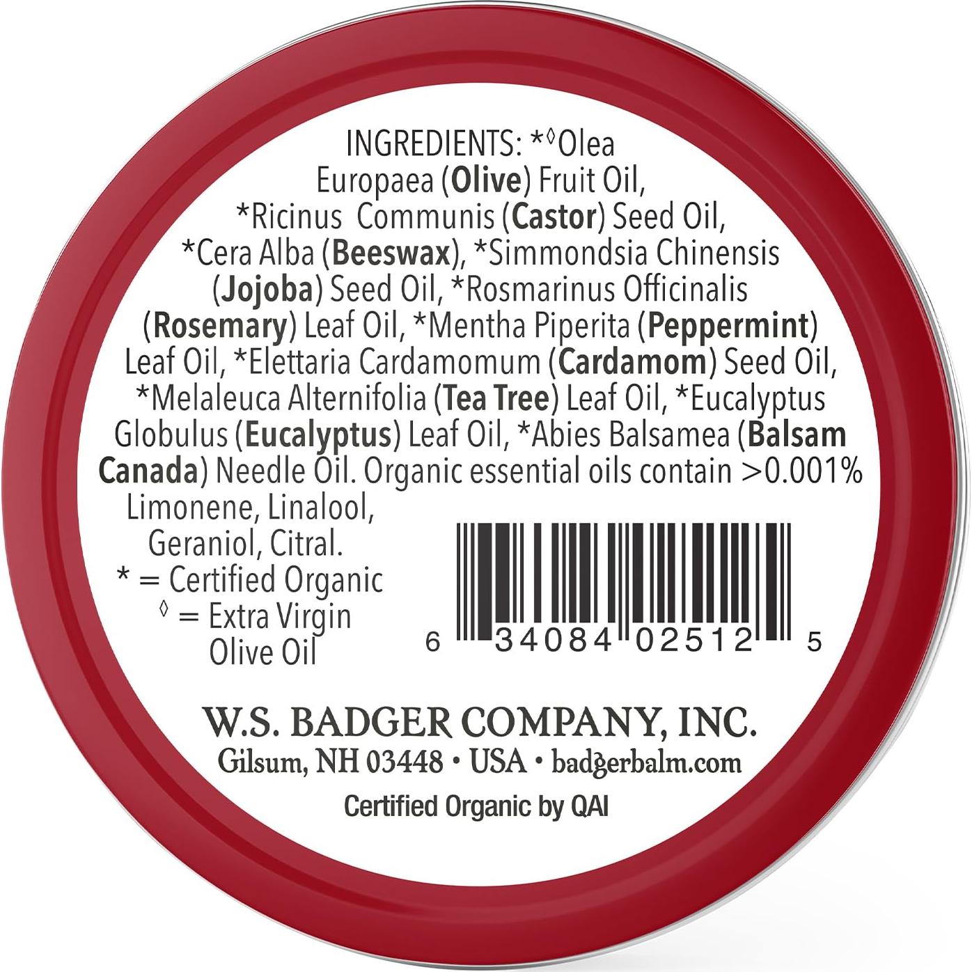 Bálsamo para Pies Badger 100% Orgánico 21.26g - Hidratante Natural